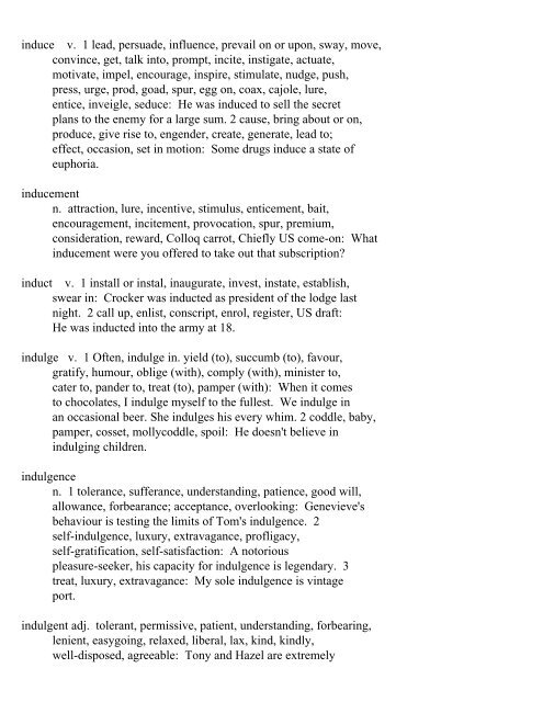 The Oxford Thesaurus An A-Z Dictionary of Synonyms INTRO ...