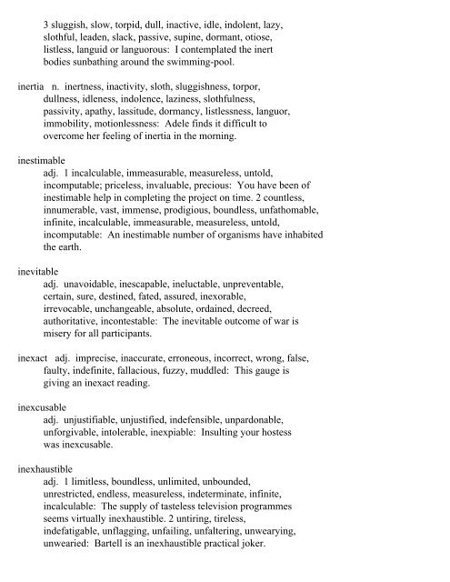 The Oxford Thesaurus An A-Z Dictionary of Synonyms INTRO ...