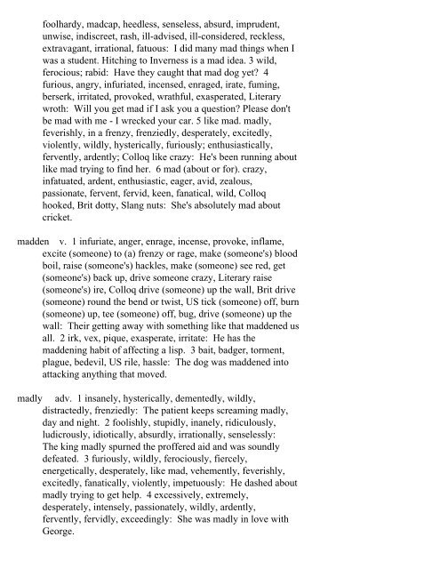 The Oxford Thesaurus An A-Z Dictionary of Synonyms INTRO ...