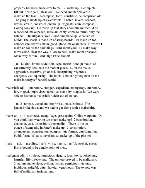 The Oxford Thesaurus An A-Z Dictionary of Synonyms INTRO ...