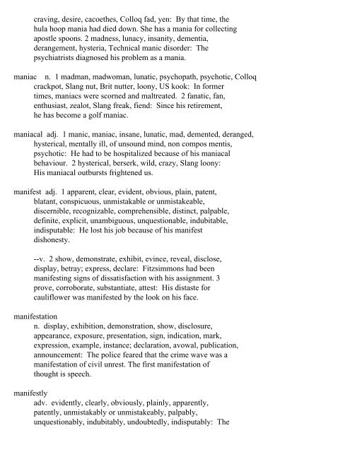 The Oxford Thesaurus An A-Z Dictionary of Synonyms INTRO ...