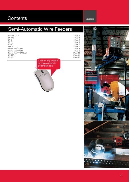 Semi Automatic Wire Feeders Contents Semi Lincoln Electric