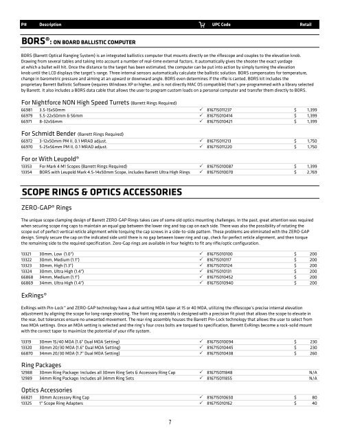 Price List - Barrett