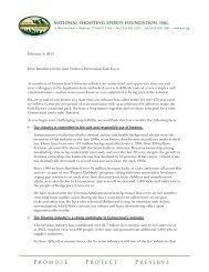 letter - National Shooting Sports Foundation