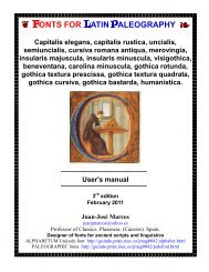 fonts for latin paleography - Luc Devroye