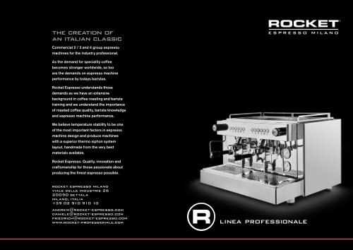 Linea Professionale - Rocket Espresso 