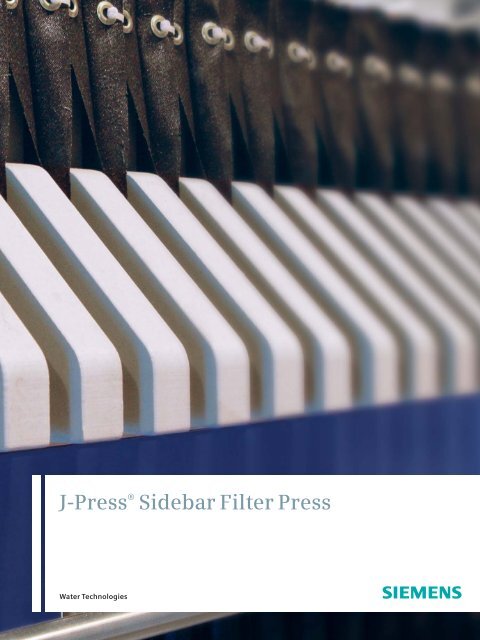 J- Press Sidebar Filter Press Brochure - Siemens Water Technologies