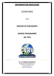 AMAN U - Dr. CV Raman University