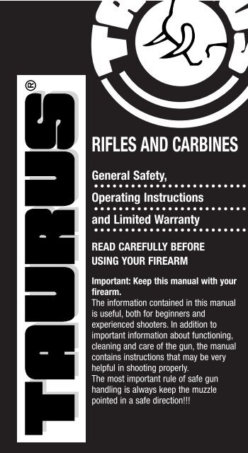 Taurus Rifle Manual