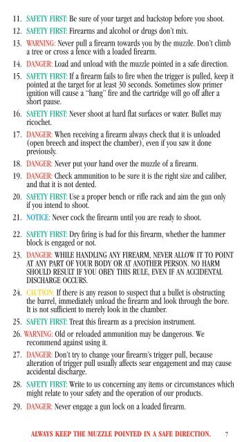 Taurus Rifle Manual