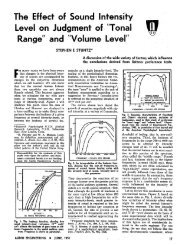 Effect of Sound Intensity Level on Judgement of - Audio Engineering ...