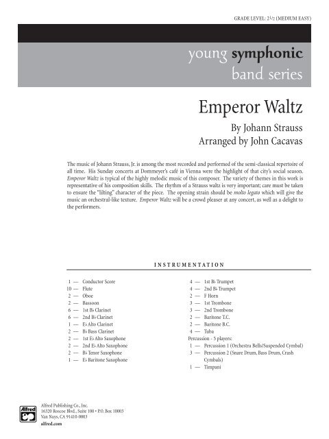 Emperor Waltz - Stagepass.com