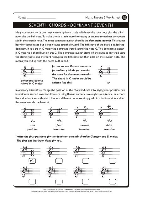 VOL 166 Music Theory 2 - Friern Barnet School