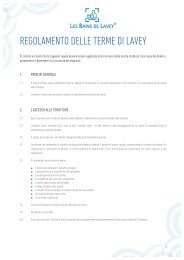 02 PDF Regolamento delle terme di Lavey - Les Bains de Lavey