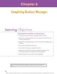 Chapter 6 Completing Business Messages - Pearson