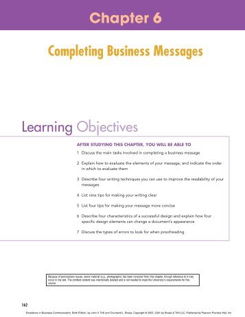 Chapter 6 Completing Business Messages - Pearson