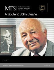 A tribute to John Steane - Merchant Taylors' School