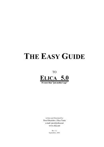 THE EASY GUIDE - Elica Logo