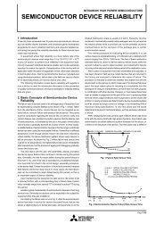 SEMICONDUCTOR DEVICE RELIABILITY - Mitsubishi Electric