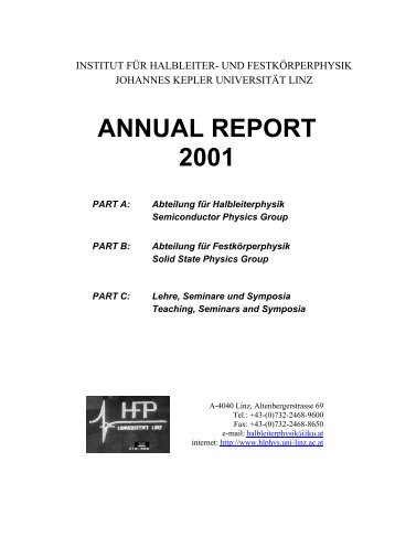 Annual Report - Institut für Halbleiter - JKU