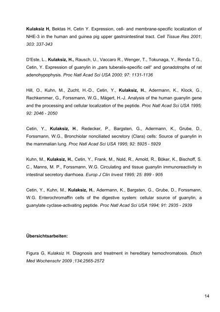 Curriculum Vitae / Publikationen - Spital Waldshut