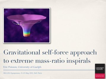 Gravitational self-force approach to extreme mass-ratio inspirals - APC