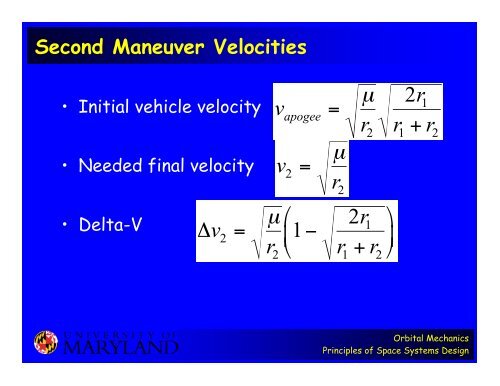 Orbital Mechanics