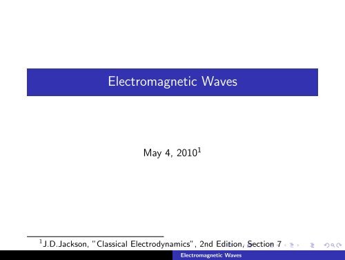 Electromagnetic Waves