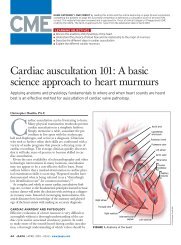 Cardiac auscultation 101: A basic science approach to heart ... - jaapa