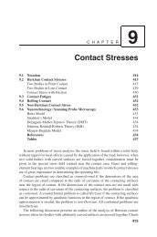 9 Contact Stresses