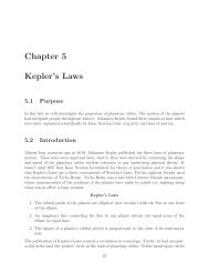 Chapter 5 Kepler's Laws - Physics