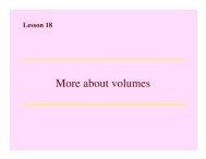 More about volumes