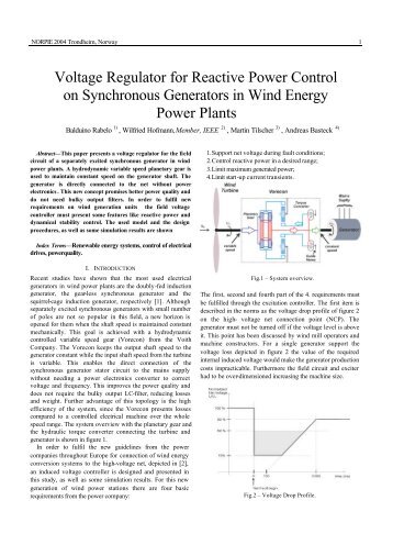 Voltage Regulator for Reactive Power Control on Synchronous ...