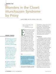 Monsters in the Closet: Munchausen Syndrome by Proxy - American ...