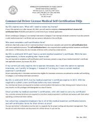 CDL Medical Self-Certification FAQs - Minnesota Department of ...