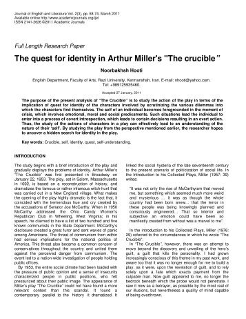 an analysis of blind conformity in the crucible by arthur miller Conformity, imbalance of power conformity in the crucible, theme essay arthur miller's the crucible successfully related to its audience and left us with. an analysis of blind conformity in the crucible by arthur miller Conformity, imbalance of power conformity in the crucible, theme essay arthur miller's the crucible successfully related to its audience and left us with.