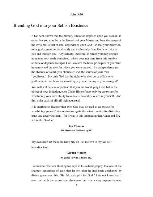 Sermon Notes - Spiritualized Selfishness - 1-1-12-1 copy - Ellerslie