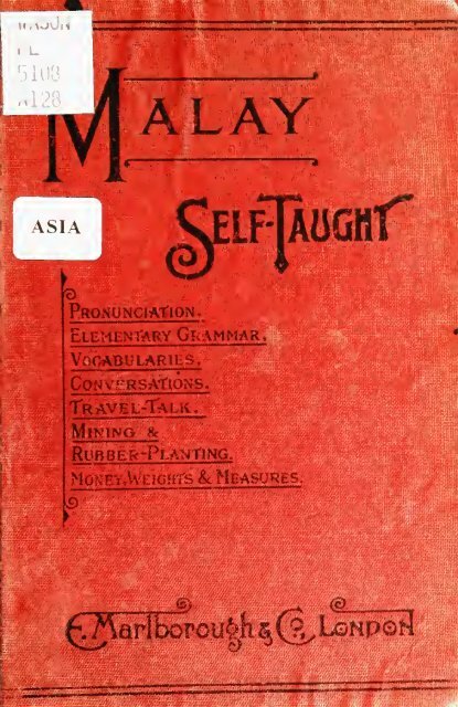Malay self-taught by the natural method : with ... - Sabrizain.org