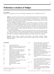 Pedestrian excitation of bridges - University of Cambridge