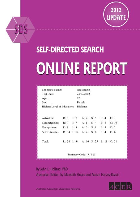 SELF-DIRECTED SEARCH - ACER