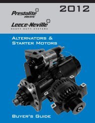 Alternators & Starter Motors Buyer's Guide - Prestolite Electric Inc.
