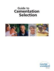Guide to Cementation Selection - Ivoclar Vivadent