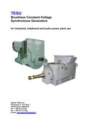 Brushless Constant-Voltage Synchronous ... - Uljanik TESU dd