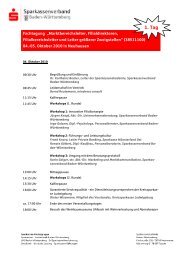 38511100 Agenda - Sparkassenverband Baden-Württemberg