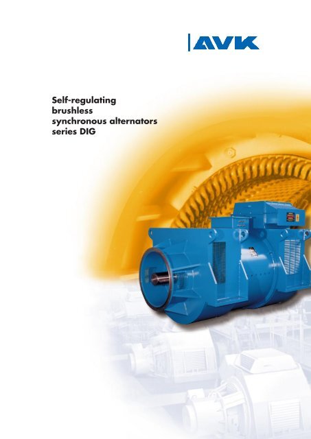 Series DIG Self-regulating brushless synchronous alternators