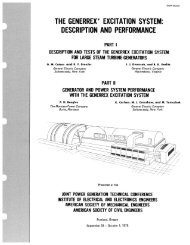 THE GENERREX* EXCITATION SYSTEM ... - GE Energy