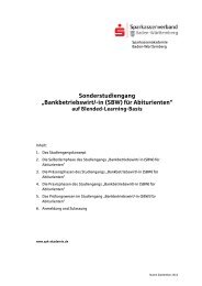 Bankbetriebswirt/-in (SBW) für Abiturienten - Sparkassenverband ...