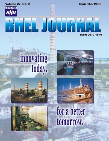 Bhel journal - Bharat Heavy Electricals Ltd.
