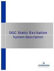 DGC Static Excitation - Emerson Process Management
