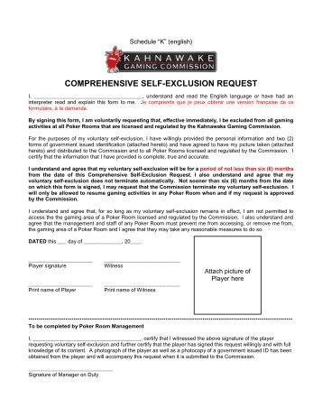 Casino Self Exclusion Form Singapore